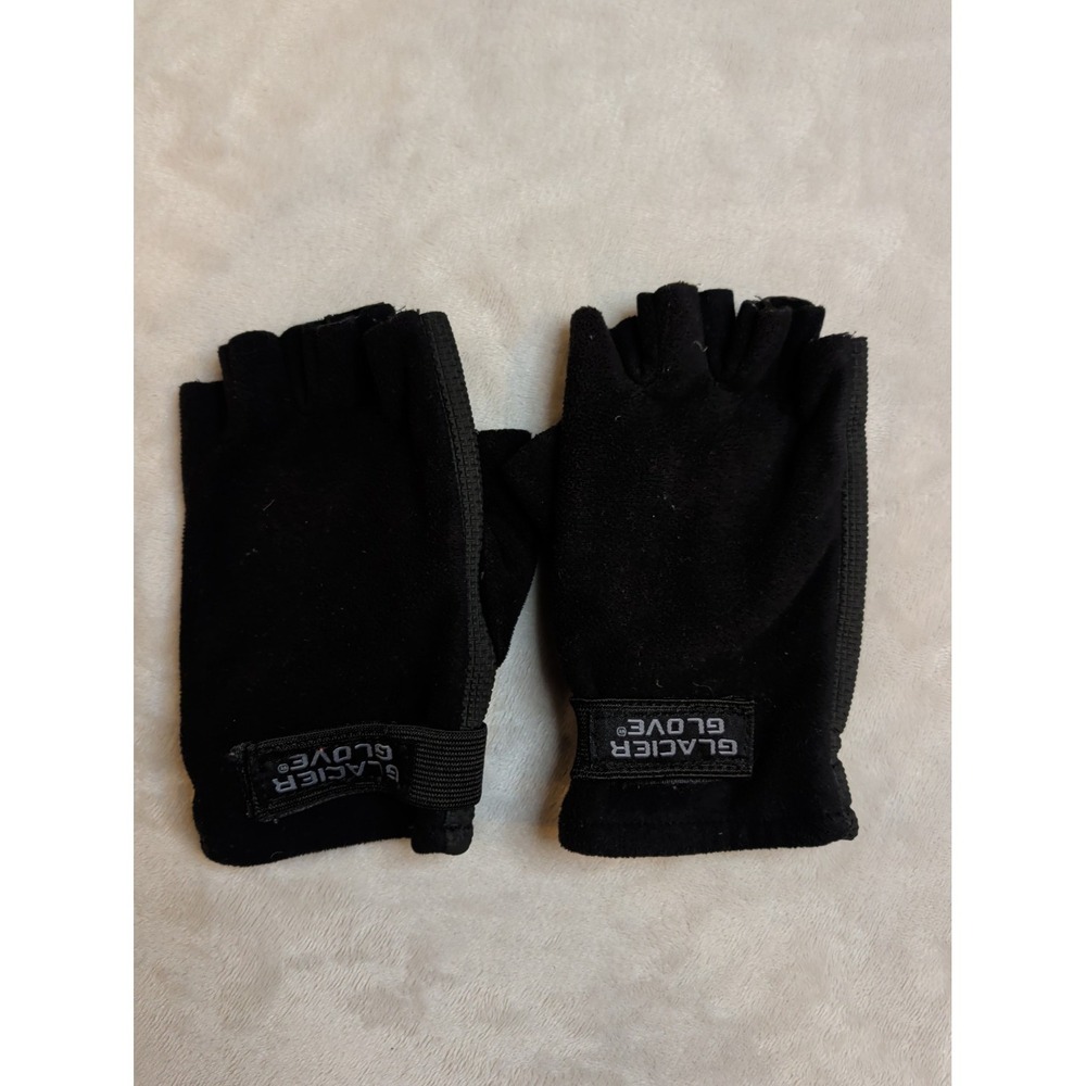 Glacier‎ Glove Fingerless Fishing Gloves Black Neoprene Grip Size L